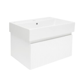 Koupelnová skříňka s umyvadlem SAT Evolution 58x30x44,8 cm bílá mat SATEVO60WMU2 SATEVO60WMU2