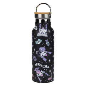 BAAGL Termoláhev s bambusovým víčkem 500ml Kuromi Fortune Dream