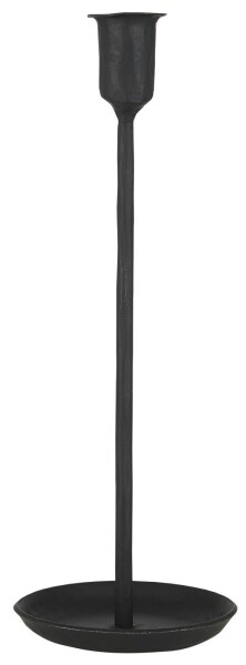 Ib Laursen Svícen pro vyskou svíčku Black 28,5 cm, černá barva, kov