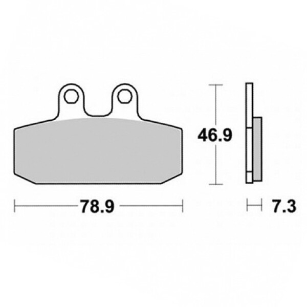 Brzdové destičky Sbs 108 HF (588) - (Oem *2R000248*)