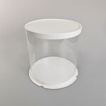 Cake star dortový box bílý kulatý 31x34cm - bez stuhy