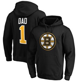 Fanatics Pánská mikina Boston Bruins NHL #1 Dad Pullover Hoodie - Black Velikost: XL