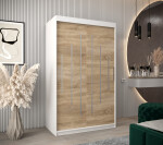 Šatní skříň Abi Y0 Barva korpusu: Dub artisan, Rozměry: 120 cm, Dveře: Černá