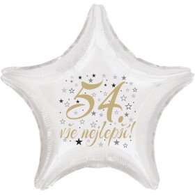 54. narozeniny balónek hvězda Balonky.cz 54. narozeniny balónek hvězda Balonky.cz
