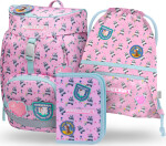 3 SET Airy Minecraft Panda: batoh, penál, sáček