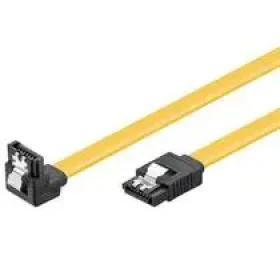 PremiumCord 0,7m SATA 3.0 datový kabel 1.5GBs / 3GBs / 6GBs, kov.západka, 90° (4040849950223)