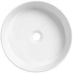 CERANO - Umyvadlo keramické Pinto - na desku - bílá lesklá - Ø 39,4 CER-680385