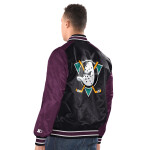 Starter Pánská bunda Anaheim Ducks NHL Vintage Renegade Varsity Satin Jacket Velikost: S