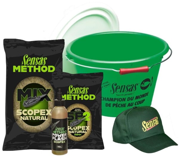 Sensas Akční kbelík Method Mix Scopex,Sensas Akční kbelík Method Mix Scopex