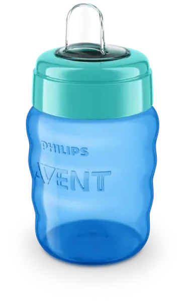 Philips Avent SCF553/05 modrá / Dětský hrnek s náustkem / 260 ml / 9m+ (SCF553/05)