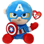 Beanie Babies soft Marvel Captain America, 15 cm