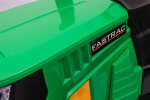 Mamido Dětský elektrický traktor s vlečkou 12V 7Ah EVA kola ECO kůže zelený