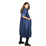 HOSH Riflová dlouhá mikina Beka Velikost: UNI, Barva: Džínově modrá