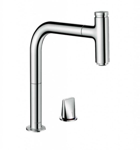 HANSGROHE - M71 Dřezová baterie M7119-H200 s výsuvnou sprškou, 2-otvorová instalace, sBOX, chrom 73804000