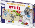 Magnetické puzzle Rytíři v krabici 34x23x3,5cm - Detoa