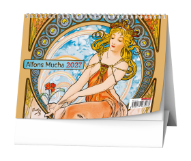 Stolní kalendář 2027 Baloušek Alfons Mucha