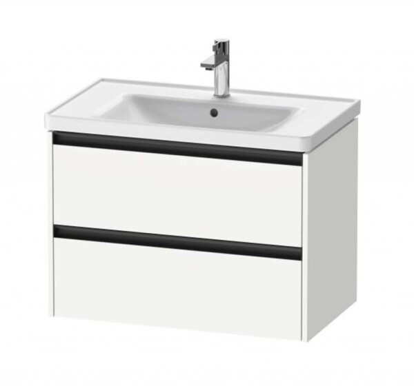DURAVIT - Ketho.2 Umyvadlová skříňka 55x78x46 cm, 2 zásuvky, matná bílá K25283018180000