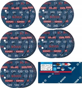 Bosch Expert O780 / Brusný papír / 150 mm / Sada 55 ks (2608902470)