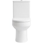 CERANO - WC kombi Vereto, Rimless - bezokrajové splachování + PP sedátko - spodní/zadní odpad - bílá lesklá - 80,5x37,5 CER-667757