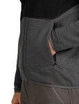 ICEBREAKER Mens 400 RealFleece Descender LS Zip, Black/Obsidian/Cb (vzorek) velikost: M