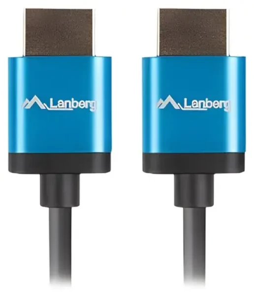 Lanberg HDMI kabel 1.8 m černá / Kabel HDMI na HDMI / 4K/60Hz (CA-HDMI-22CU-0018-BK)