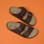 Dámské tenké žabky Birkenstock Arizona Soft Footbed Oiled Leather Habana (0452763) 36