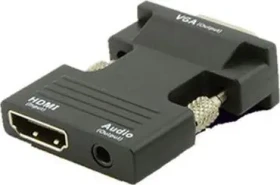 MicroConnect Adaptér s audio jackem HDMI (F) - VGA (M) černá (HDMIVGAAUDIOB)