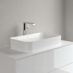 VILLEROY & BOCH - Finion Umyvadlo na desku 60x35 cm, bez přepadu, CeramicPlus, Stone White 414361RW