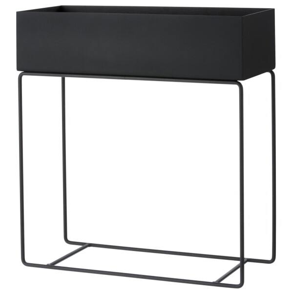Ferm Living Stojan na květiny Plant Box Black, černá barva, kov