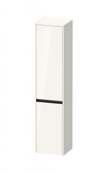 DURAVIT - Ketho.2 Vysoká skříňka 176x40x36 cm, 2 dvířka, panty vlevo, lesklá bílá K21329L22220000