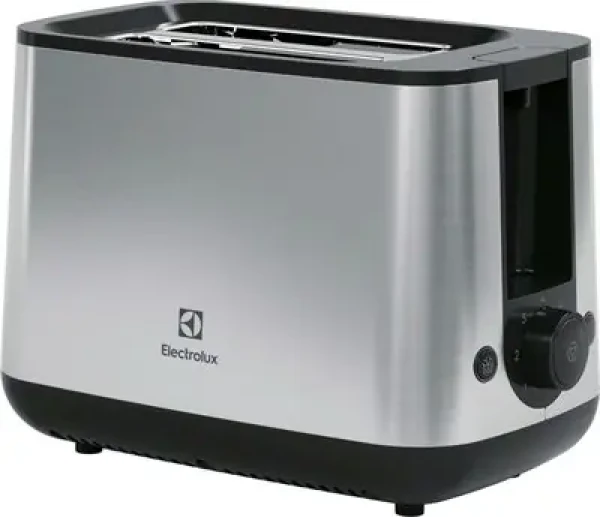 Rozbaleno - Electrolux E3T1-3ST stříbrná / Topinkovač / 800 W / 2 sloty / 7 stupňů opékání / rozbaleno (E3T1-3ST.rozbaleno)
