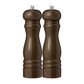 Ib Laursen Mlýnek na sůl nebo pepř Chocolate Sůl, modrá barva, hnědá barva, dřevo, kov, keramika