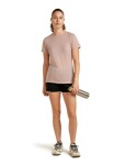 Dámské merino triko s krátkým rukávem ICEBREAKER Wmns 150 Tech Lite III SS Tee, Pink Quartz velikost: XL