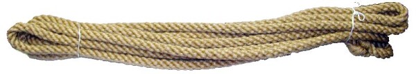 Lano pavuzník stáčené s okem, délka 15m, juta