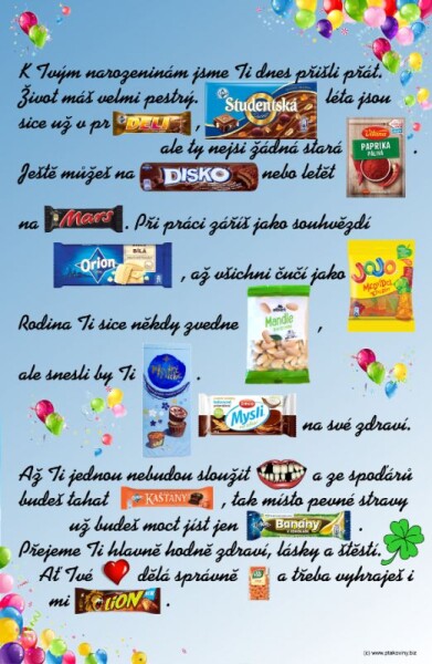 Joke21 Mega Přání k narozkám - pro dospělé