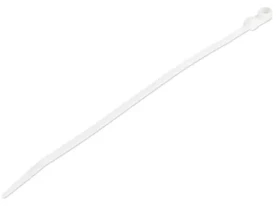 StarTech stahovací pásky se šroubovacím otvorem bílé / Stahovací pásky / Nylon / 219x4 mm / 100 ks (CBMZTS10N8)
