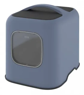 GIMCAT Smart Olimpia kryté WC modré / Magnetická dvířka / Uhlíkový filtr / 51x39,5x44 cm