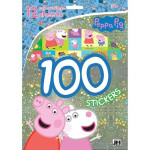 Peppa 100 samolepek omalovánkovými listy