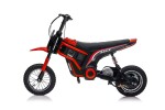 Mamido Dětská elektrická motorka Cross 350W červená
