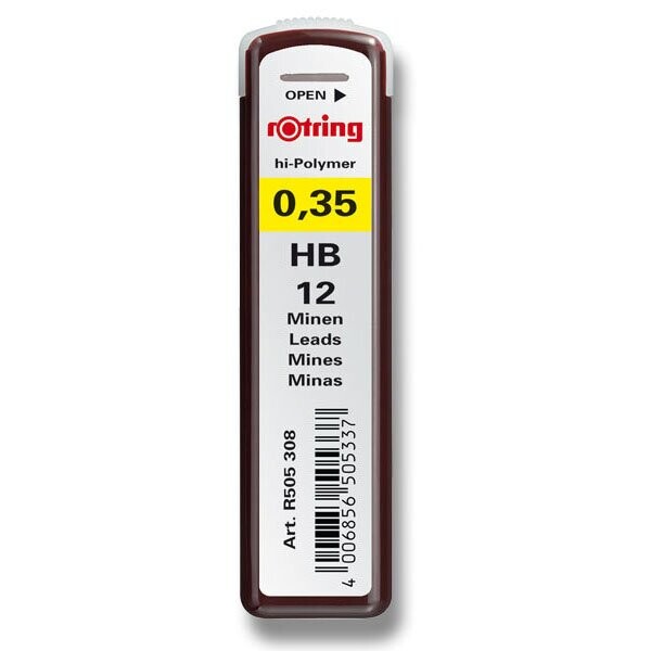 Rotring tuhy do mikrotužky HB