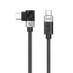 Orico CW240 černá / Kabel USB-C - USB-C / lomený / PD 240W / 20 Gbps / 0,5 m