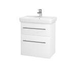 Dřevojas - Umyvadlová skříňka GO SZZ2 55 - M01 Bílá mat / Úchytka T02 / M01 Bílá mat 204655B