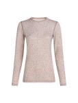 ICEBREAKER Wmns 200 Oasis LS Crewe Flock AOP, Summit/Snow/Aop velikost: M