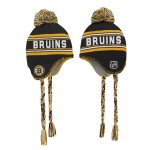 Outerstuff Dětská Zimní Čepice Boston Bruins Jacquard Tassel Knit With Pom