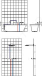 HANSGROHE - ShowerTablet Select Termostatická baterie 700 pro 2 spotřebiče, bílá/chrom 13184400