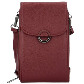 Stylová dámská koženková crossbody kapsa Gabrisa, vínová
