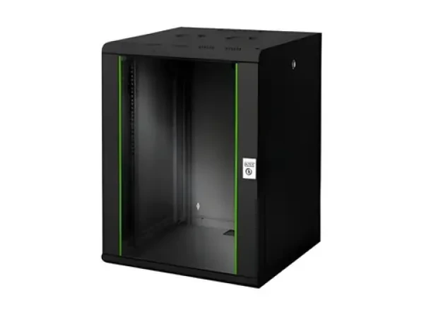 Digitus Unique DN-19 16U-6/6-SW černá / Nástěnný rozváděč / 16U / 60x82x60 cm / nosnost 100 kg (DN-19 16U-6/6-SW)