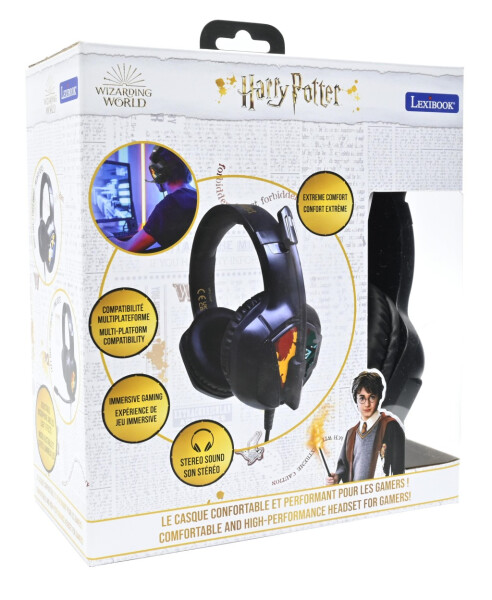 Lexibook drátová herní sluchátka Harry Potter s mikrofonem a světelnými efekty - Alltoys Lexibook