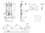 GEBERIT - Duofix Set předstěnové instalace, klozetu Arkas I a sedátka softclose, tlačítko Sigma20, černá lesk/černá mat SANI11CA5126