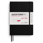 Academic Week Planner 2026 Medium (A5) 18 Months Black